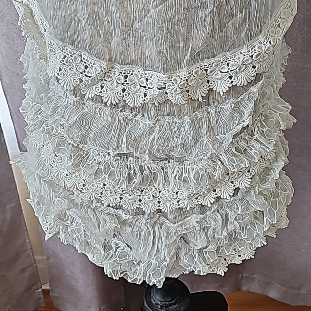 NWOT Free People Strappy Tattered Ruffle Tunic Top Size XSmall - Picture 5 of 6